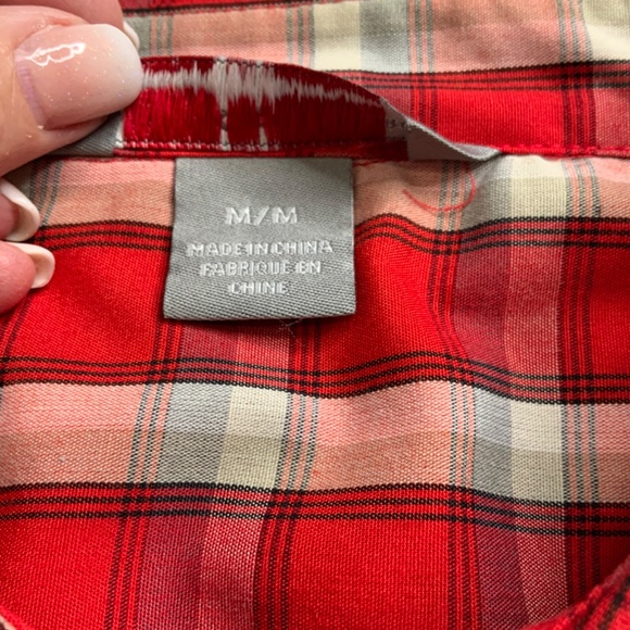 OUTDOOR RESEARCH Western Short Sleeve Plaid Casual Shirt Pearl Snaps Sz M - Picture 8 of 12